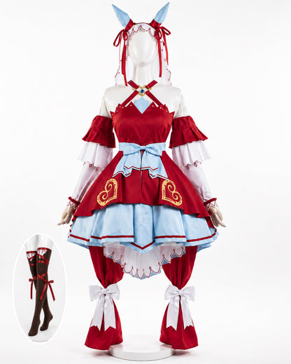 Still in Love Cosplay Costume - Uma Musume: Pretty Derby Racing Uniform & Wig racing costume with stockings