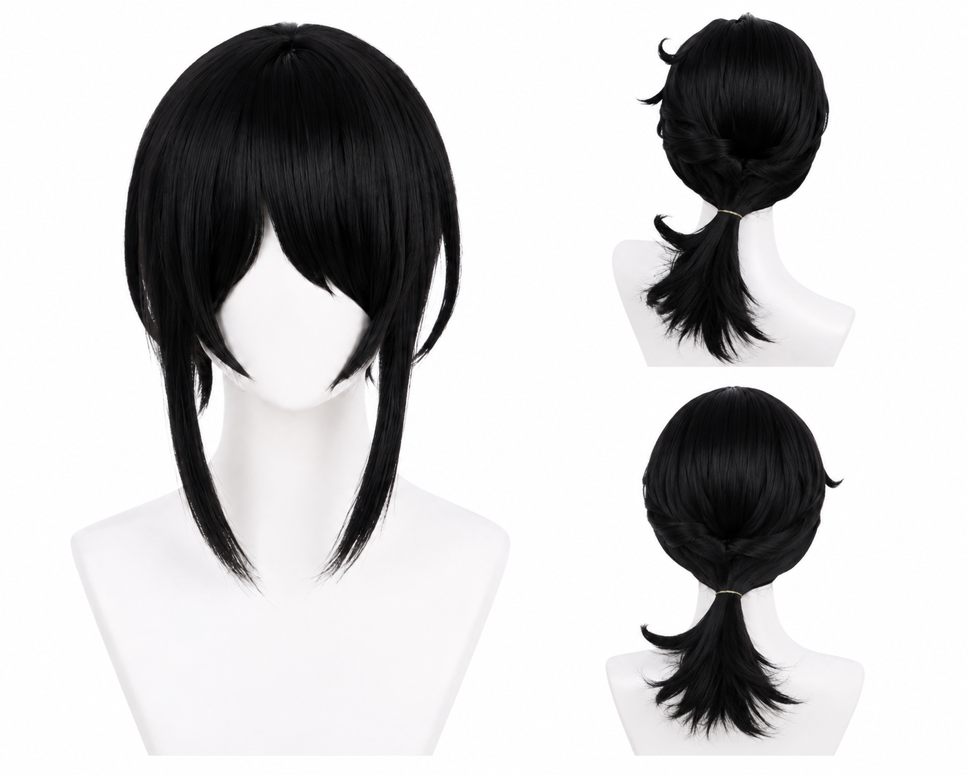    Ashley Graves black cosplay wig from The Coffin of Andy and Leyley.